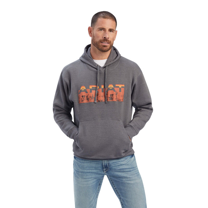 Ariat Sweatshirt Herren - Desert Roam DunkelGrau ( BUKWY-9251 )
